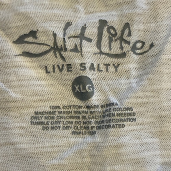 Salt Life Cream Tank Top with Palm Graphic - Picture 4 of 9